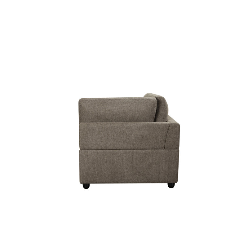Canapé modulaire moderne Blethyn, 3 coussins, lin, canapé modulaire, canapé moderne, canapé