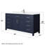 Beckett 66" Freestanding Single Bathroom Vanity with Cultured Marble Top-237132391-245638951-245638944