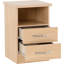 Cascio 2 Drawer Bedside Table-1985906687