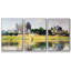 Monet - 3 pièces, reproduction encadrée sur toile-24090566-24090569