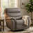 Folu Power Lift Recliner Chair With Heat And Massage, Gray Polyester Blend