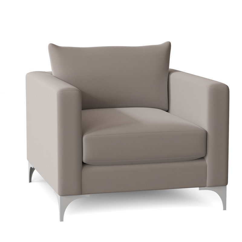 Fauteuil large de 32 po Vess, Ciment Akiko