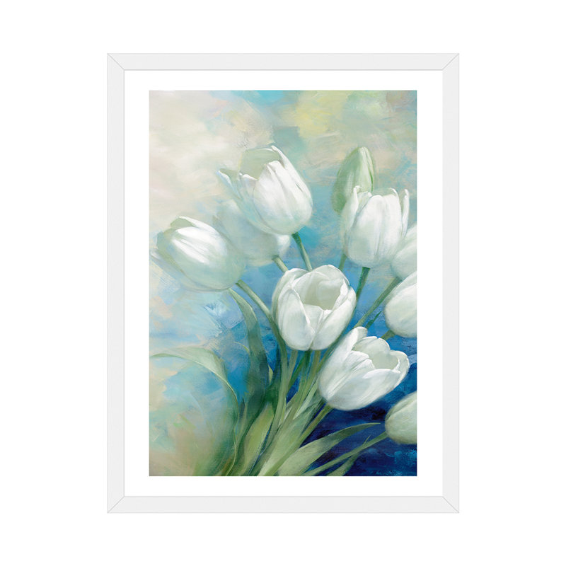 "holland spring i" par rogier daniels-reproduction d’art, H 32 po x l 24 po x P 1 po, Papier avec cadre blanc