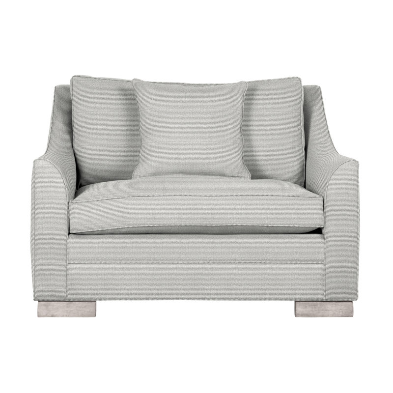 Chaise et demi 50,5 po Nicholas, Coton Callaloo, Gris tourterelle