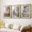 Paysage rétro Cxxxxi - impression encadrée de qualité supérieure sur mesure mat - 3 pièces-1894849635-1894849662