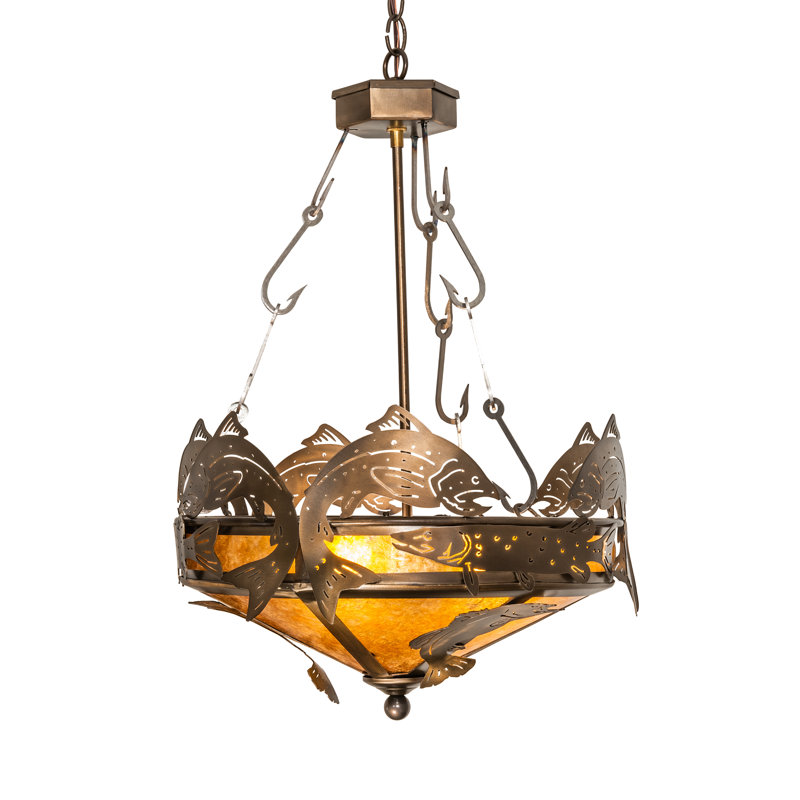 Rustic Lodge 2 - Light Pendant, Amber