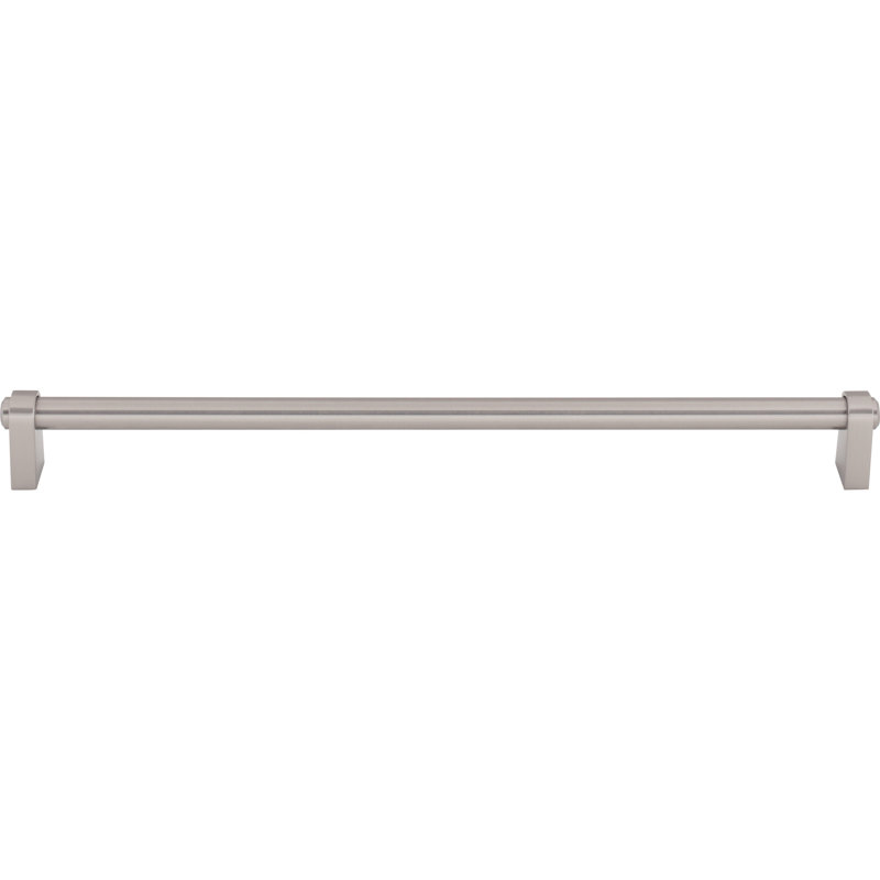 Lawrence Bar Pull, Brushed Satin Nickel, 12" Center To Center