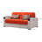 Northerly 74.4 in. Fabric Upholstered 3-Seater Twin 3-in-1 Sleeper Sofa Bed with Storage-1070218380