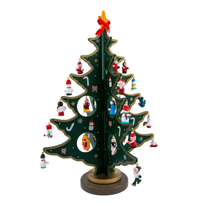 Arbre de Noël en bois avec 24 décorations Kurt Adler
