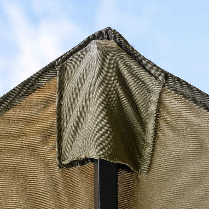 Parasol de patio extérieur de 15 pi, acier rectangulaire, garde-soleil double face, manivelle simple, parasol rectangulaire café par construction, garde, facile