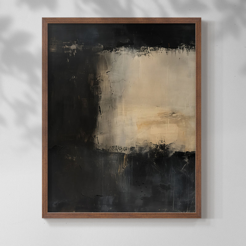 ABSTRACT Series CCCC-III - Reproduction encadrée de qualité supérieure - prête à être accrochée - aucun clou requis