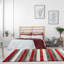 Tapis rouge à motif géométrique Lantanas-1604537573