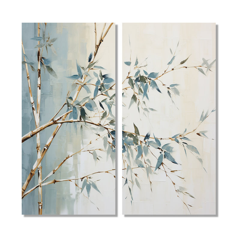 «Green Zen Moment», art mural sur toile de bambou, 40" H x 40" W, Wrapped Canvas, Does Not Apply