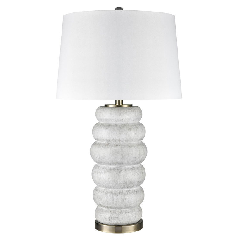 Resin Table Lamp, Denim Washed