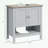 Bathroom Vanity with Adjustable Shelf and Open Bottom Shelf