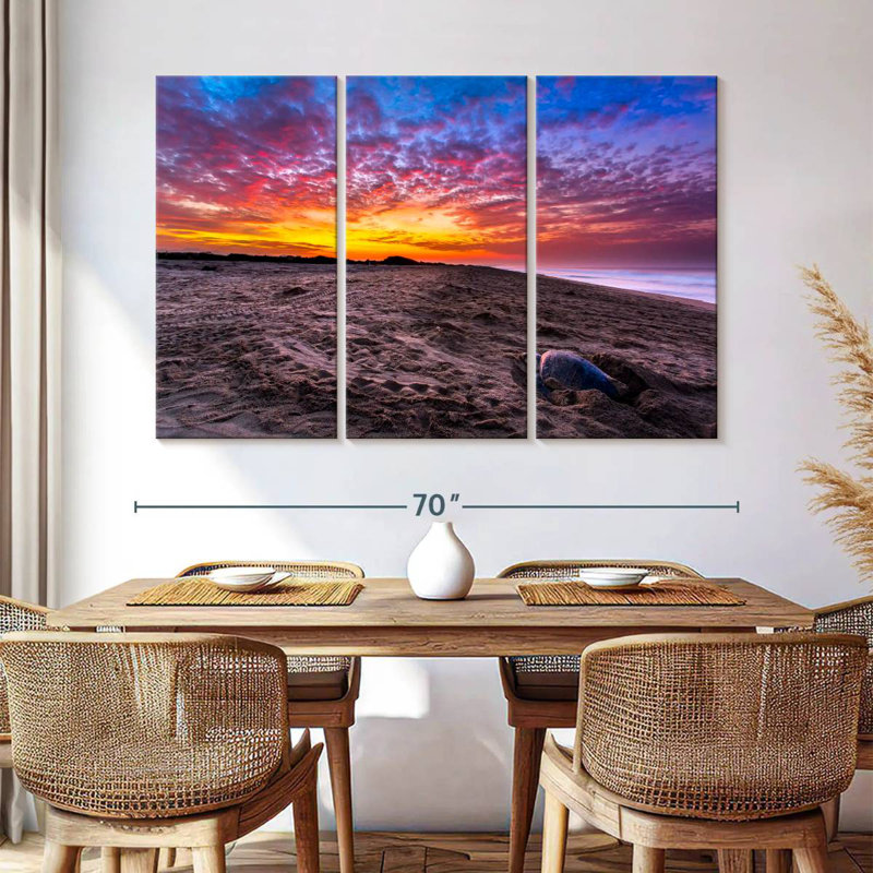 Gillard Escobilla Beach Turtles, 42" H x 65" W