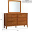 Commode 6 tiroirs avec boutons ronds minimalistes-1721390067