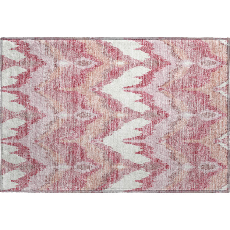 Premium Machine Washable Prisco Blush Rug