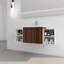 Meuble-lavabo simple 48 po avec plateau en plastique Doone-132538614