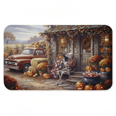 Tapis de cuisine ergonomique d'automne antidérapant rembourré 18 po x 30 po