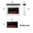 39“ Freestanding Electric Fireplace Heater with Mantel, 12 Flame Colors, Stones and Logs, Dual Power-1846883397-1843017556