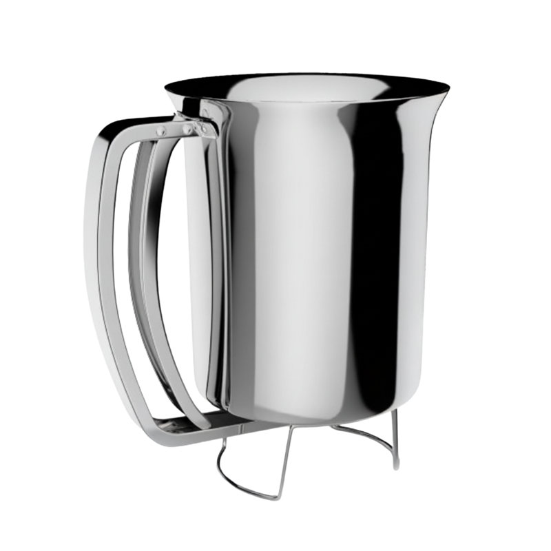 Distributeur de pâte à crêpes - verseur Gourmet en acier inoxydable - parfait pour la cuisson de petits gâteaux, gaufres, gâteaux et muffins - sans distributeur de gouttes
