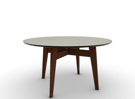 Tables fixes Abrey, Marbre doré statuaire
