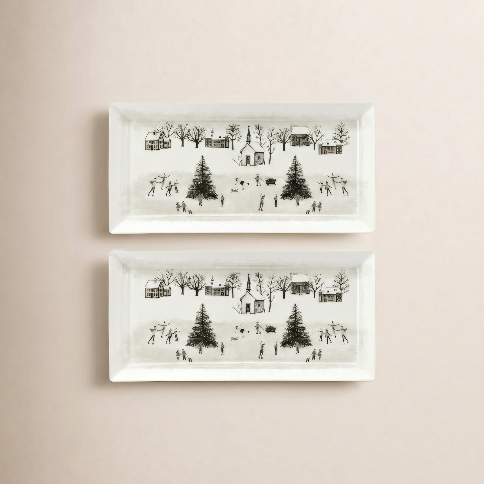 Scandinavian Wonderland Rectangle Porcelain Tray