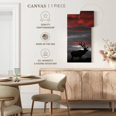 Coucher de soleil Elk Fiery