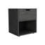 Table de chevet moderne de 19,7 po de hauteur avec tablette ouverte-909132213