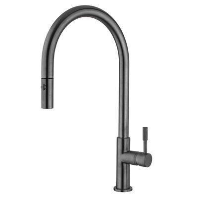 Neptune Pull Down Knurled Handle Slim Kitchen Faucet