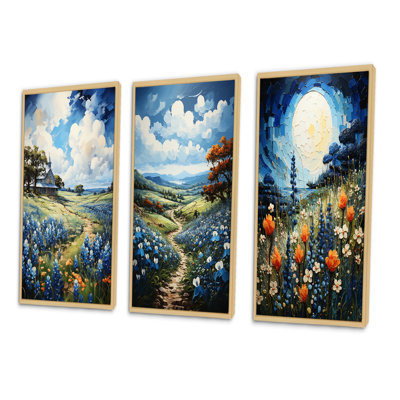 «Blue Bonnets Texan Blues», 3 pièces