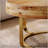 Modern Round Wooden Carved Coffee Table With Metal Legs, Perfect For Enhancing Any Living Room Decor And Functionality.-1626204150