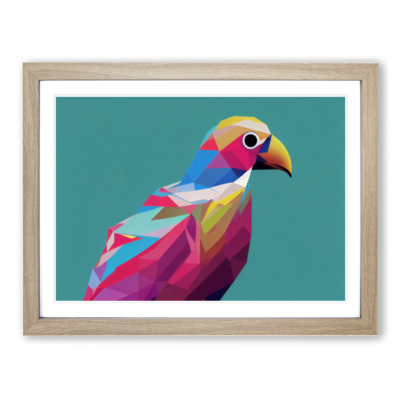 Glowing Bird Abstract - Framed Print