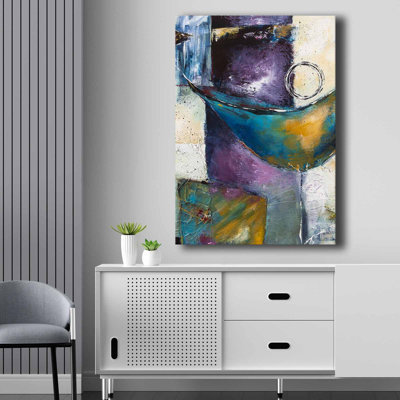 Superbe peinture décorative sur toile, 27,6 po x 39,4 po | 100% toile (épaisseur: 0,1 pouce) sur cadre durable en bois de pin 100% (épaisseur: 0,9 pouce) | Parfait pour la décoration intérieure, le salon et les espaces de bureau