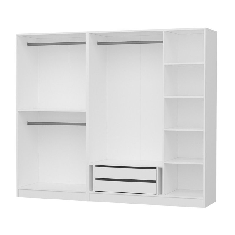 Rashay 100% MELAMINE COATED PARTICLE BOARD Wardrobe
