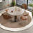 Small-sized round dining table