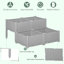 Jardinière surélevée Soudersburg 4 pièces pour légumes et herbes aromatiques, en plastique gris-1851884281-1851884262