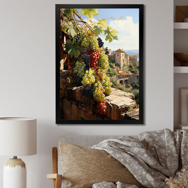 Green Wineyard, ancienne sagesse - impression, Cadre photo noir simple, H 20 po x l 12 po x P 1 po