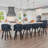Swivel Counter Stool With Upholstered Seat And Metal Frame,Set Of 6-590725333