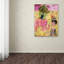 Berkley «Big Eyed Girl Pink Elephant Circus», reproduction sur toile tendue-21179969