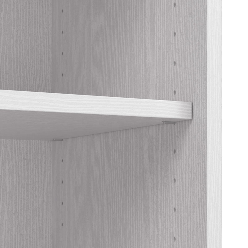 25W Closet Organizer, Pure White Oak