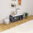 Retro Multifunctional Storage Bench With Cushion And Curved Side Panel-884047505