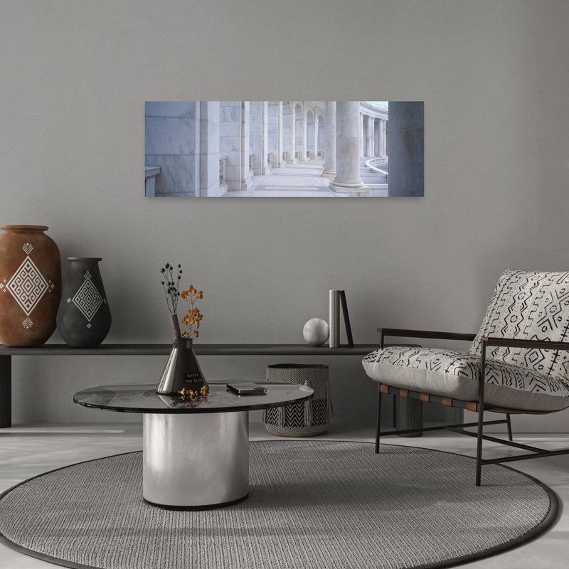 Columns Of A Government Building Arlington Arlington County Virginia USA by Collezione Panoramica - Wrapped Canvas Panoramic Print