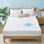 Cooling Waterproof Mattress Pad with Deep Pocket Fitted Skirt Cloud Quilt