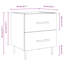 40cm W Iron Bedside Table-90406343-123767080