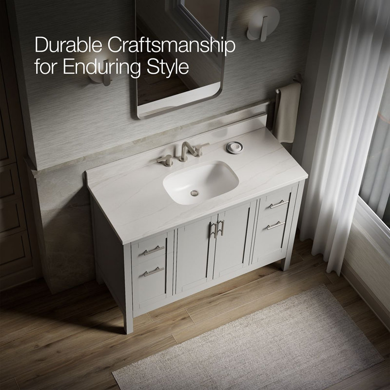 49" Single Bathroom Vanity Set, Atmos Grey, Atmos Gray