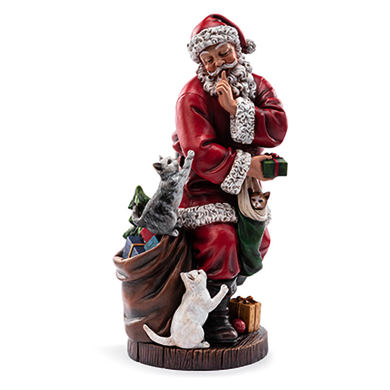 Santa Shusing Cats