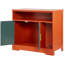 Meuble de rangement moderne pour chat d'intérieur, style maison, avec bac à litière intégré de 79 cm (31 po), étagères et table d'appoint. Convient à la plupart des bacs à litière. Couleur rouge. Fermeture hermétique pour limiter les odeurs.