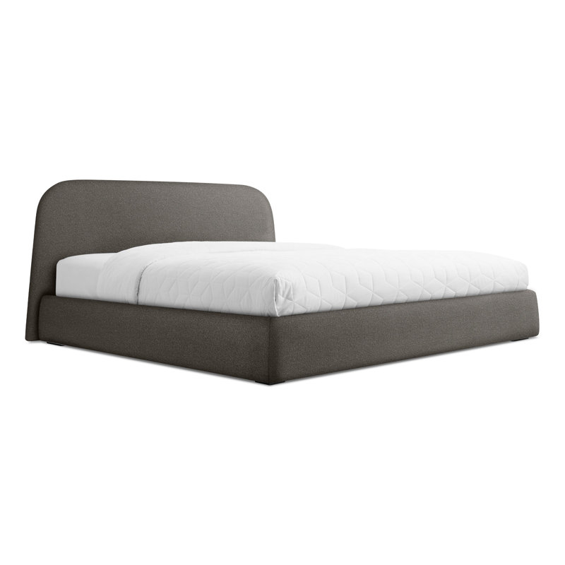 Lit de rangement avec couvercle, Gris anthracite Kelso, Très grand lit